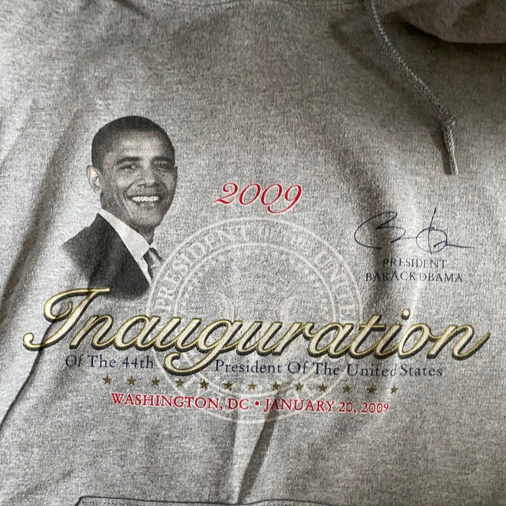 Obama Inauguration hooded sweatshirt